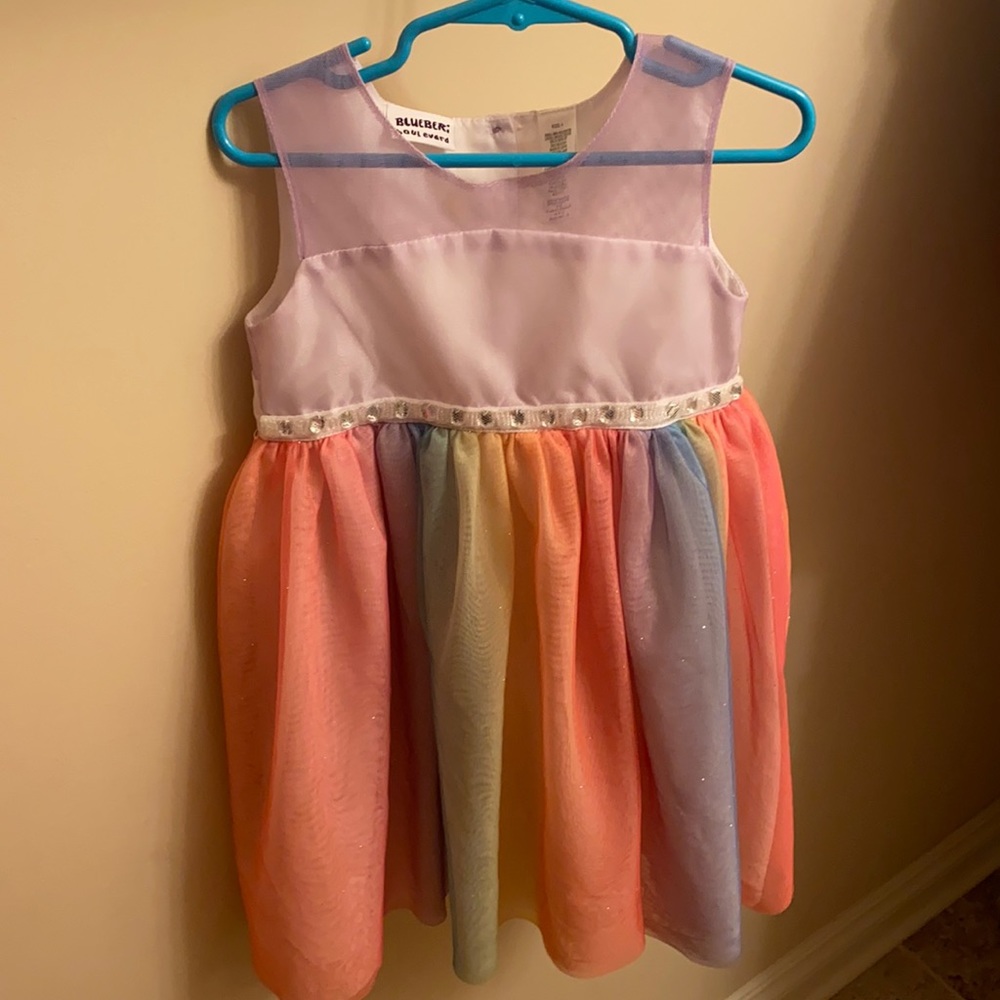 Size 4 rainbow dress worn once